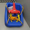 Little Tikes Snug 'n Secure Blue Swing with Adjustable Straps, 2-in-1 for Baby and Toddlers Ages 9 Months - 4 Years