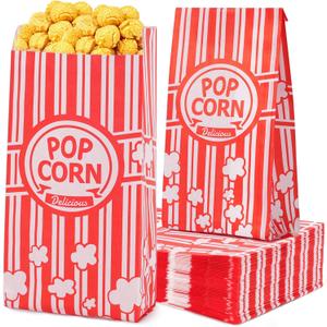 Paper Popcorn Bags,120 Pack 1oz Popcorn Bags Individual Servings, Popcorn Bag Bulk for Popcorn Machine,Movie Nights Pop Corn Bags