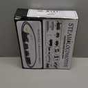 OleFun Train Set, Electric Black Train with Water Steam, Sounds & Lights, Model Christmas Train Set for Under The Tree, Railway Kit Gifts for 3, 4, 5, 6, 7, 8+ Year Old Boys & Girls