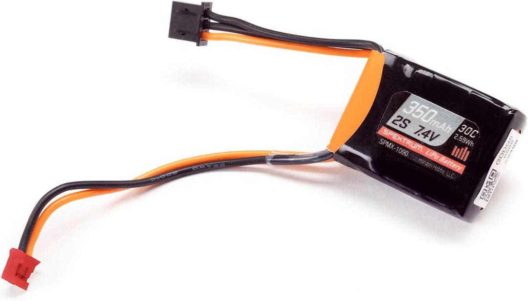 Spektrum Accessories 7.4V 350mAh 2S 30C LiPo Battery: PH2.0, SPMX-1090