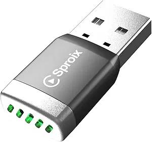 Wireless Carplay Adapter for Apple iPhone iOS 10+ ＆ Android Mini UltraCompact USBA Dongle Converts Wired to Wireless Car Play Adapter Plug & Play Fast Auto Connection for Cars 2016+