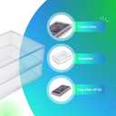 10 Pack Clear Acrylic Card Storage Boxes with Lids 3 1/2" L x 2 1/2" W x 1" H Baseball Card Storage Box, Sports Card Boxes, Magic Card Storage Box and Playing Card Case Made in USA