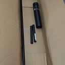 1 Pack Mainstays Solar Powered Black Bollard Landscape Path Light, 10 Lumens