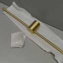 Balance Towel Bar Single Base Brass Towel Rack Adjustable Left and Right Wall Mounted Bathroom Towel Holder 20 inch Brushed Gold