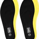riemot 2 Pairs Memory Foam Insoles Men 8mm Cushioning Black US9.5/EU42.5