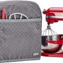 HOMEST Stand Mixer Quilted Dust Cover with Pockets Compatible with KitchenAid 6/7/8 Quart Bowl Lift, Grey (Patent Design)
