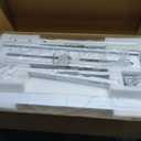 Rolling TV Stand Portrait for 65 70 75 Inch TVs, Tilt and Swivel Mobile TV Cart on Wheels up to 110 Lbs, 6 Height Adjustable PortableTV Stand, Max VESA 600x400mm White (BASIC)