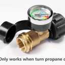 DOZYANT Propane Tank Gauge Level Indicator Leak Detector for 5lb to 40lb Propane Tank with Type 1 Connection (Set of 2), Universal for BBQ Gas Grill, Cylinder, RV Camper, Heater and More Appliances