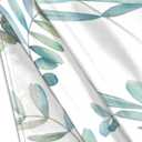 Envelope Closure Satin Pillowcase for Hair and Skin Silk Pillowcase Queen Size Watercolor Tropical Leaf Plant Pattern Pillow Cases Cooling Satin Pillow Covers