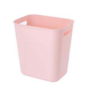 UUJOLY Plastic Small Trash Can Wastebasket, Garbage Container Basket for Bathrooms, Laundry Room, Kitchens, Offices, Kids Rooms, Dorms, 3.5 Gallon, Pink UUJOLY Plastic Small Trash Can Wastebasket, Garbage Container Basket for Bathrooms, Laundry Room, Kitchens, Offices, Kids Rooms, Dorms, 3.5 Gallon, Pink