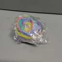 6Pack DFYOUHOME 80s Party Bracelets Rainbow 10 Colors Silicone Jelly Glow Wristbands Luminous Hair Ties for Christmas Party Favors, Adults, Women, Girls Gifts (30PCS)