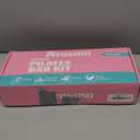 Pilates Bar Kit with Resistance Bands, Pilates Workout Equipment for Legs, Hip, Waist, Arm, Squats Exercise Equipment for Home Workouts, Adjustable 3-Section Pilates Bar Kit for Women & Men (1-Pink)