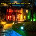 ROSHWEY Solar Outdoor Lights Waterproof, 9 Lighting Modes Halloween Christmas Solar Garden Light Colored Landscape Spotlights Spot Lights Outdoor Lighting for Backyard House Yard Pool Patio- 4 Pack