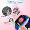 1.85" Kids Watch, AI(Translation/Q&A/Watch Face/Image Recognition)Smartwatches with Heart Rate,Sleep Monitor,Video Music Pedometer,NO APP/Phone, Gifts for 3-12 Years old Boys Girls(Built-in AI, Blue)
