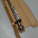 H.VERSAILTEX Elegant Window Treatment Telescoping Double Curtain Rod Set with Classic Cap, 3/4-Inch Diameter, Adjusts from 28 to 48 Inches, Pewter