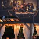 Zuske Outdoor String Lights, 150FT Patio Lights with 75 Shatterproof G40 Globe Bulb(3 Spare), Waterproof Connectable Dimmable LED Hanging String Lights for Outside Backyard Porch Balcony(2x75FT)