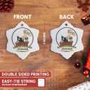 3dRose Funny Worlds Greatest Judge Occupation Job Cartoon - Snowflake Ornament, Porcelain, 3-Inch (ORN_103292_1)