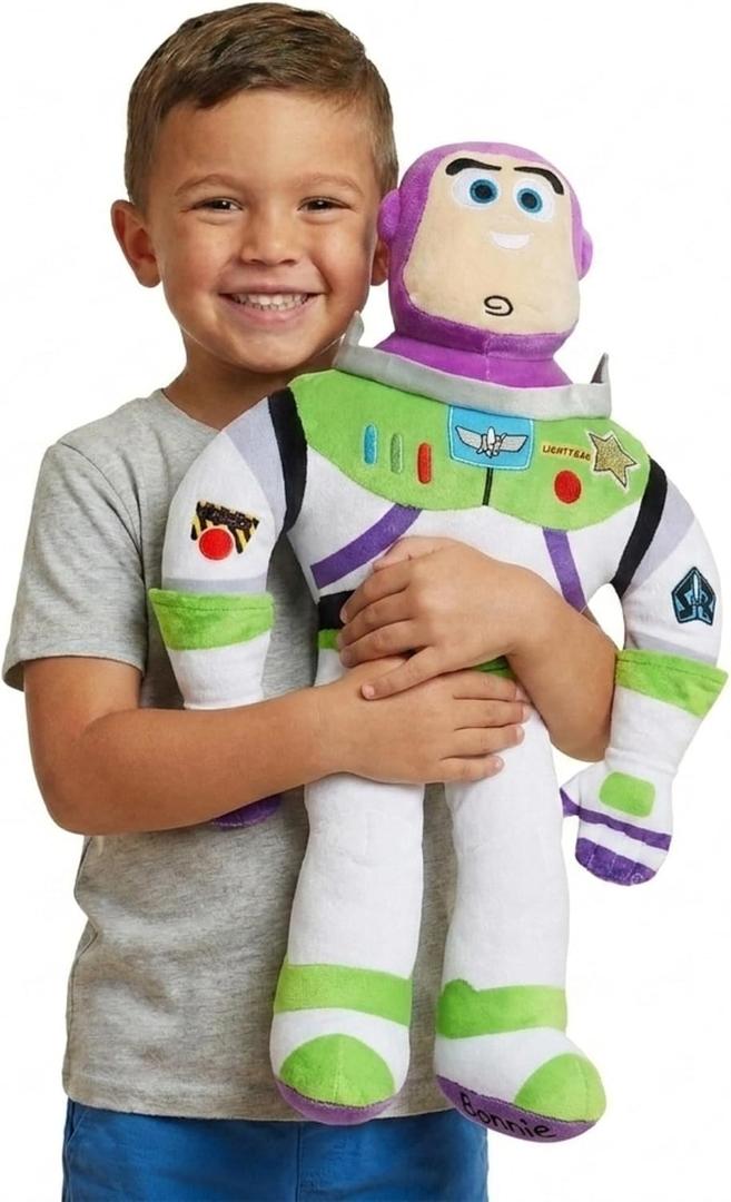 Jay Franco Kids Toy Story Plush Pillow Buddy - Large Ultra-Soft Stuffed Plushie & Cozy Pillow, Official Licensed Product, 22 Inches, Multi - Toy Story Buzz Lightyear