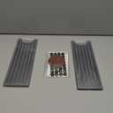 Faucet Mat for Kitchen Sink, Water Absorbent Kitchen Faucet Mat, Durable Sink Splash Guard with Raised Feet, Diatomite Fast Drying Kitchen Sink Faucet Mat, Bathroom Stone Drying Tray for Counter (23.7" x 4", Dark Gray Style 1)