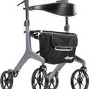 Drive Medical AeroCarbon Ultra-Lite Rollator 11.5 lb, Carbon Fiber, Gray
Strong Carbon Fiber Rollator with Seat Offers an Ultra Lightweight, Foldable Design for Seniors and Adults