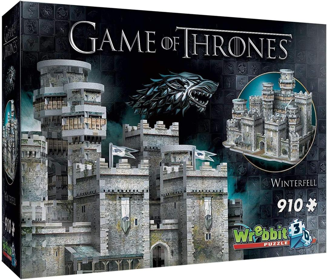Wrebbit3D Game of Thrones 3D Puzzle Model of Winterfell | 910 Jigsaw Puzzle Pieces | Inspired from Popular TV Series Set in Westeros Seven Kingdoms