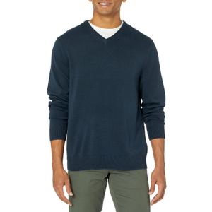 Amazon Essentials Men's V-Neck Sweater, Navy, XX-Large