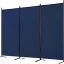 Spurgehom 3 Panel Room Divider Folding Partition Privacy Screens, Freestanding Fabric Room Panel Portable Room Partition Wall Dividers for Home Office Restaurant, 102" W X 71" H 