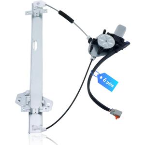 748-129 Front Driver Side Power Window Regulator with Motor (6-Pin) Compatible with 2003-2008 Honda Pilot, Replace# 72250-S9V-A01 72250-S9V-A02
