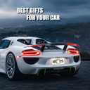 Colorful Dog Paws License Plate Frame Animal Dogs License Plate Holder Stainless Steel Funny Design with 2 Holes and Screws 12.3" x 6.3"