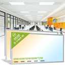 YXL 2 Pack 2x4 LED Flat Panel Light Drop Ceiling Light Fixture, 9576LM, 5CCT LED Drop Ceiling Office Light, 72W/60W/50W/40W/30W Selectable,6500K/5000K/4000K/3500K/3000K,Dimmable 0-10V,ETL