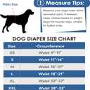 5 Pack Dog Diapers Male Reusable Belly Bands Washable for Medium Male Dogs, High Absorbency for Puppy & Doggy, Size M