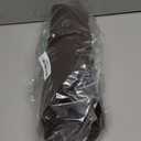 Round Vinyl Brown Placemats Set of 6, Faux Leather Waterproof Wipeable Heat Resistant Place Mats, Washable Table Mats for Halloween, Thanksgiving & Christmas Dinner(Dark Brown)