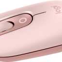 Logitech POP Mouse, Compact and Portable Wireless Bluetooth Mouse with Programmable Buttons and Quiet Clicks, Easy-Switch Between up to 3 Devices, Laptop, Tablet, PC - Rose