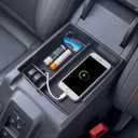 TOPINSTALL 21-24 Tray Compatible with 2021-2024 Ford Bronco & 2025+ Bronco 2-Door & 2025+ 4-Door Manual Transmission, Full Size Bronco Organizer (NO for 25 4-Door Automatic & Sport Model)