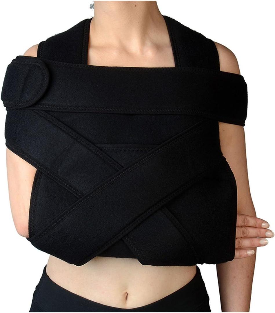 New Soles Medical Arm Sling Shoulder Immobilizing Velpeau Bandage (Adult) (1 Count (Pack of 1))