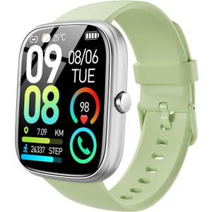 Smart Watch for Men Women, 1.91"HD Screen Smartwatch (Answer/Make Call), 2026 Fitness Tracker Heart Rate/Activity/Sleep Monitor, IP68 Waterproof,110+ Sport Modes,Step Counter for Android IOS Green