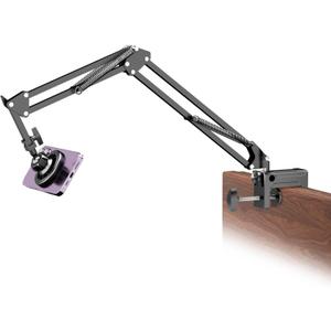 Gooseneck Bed Phone Holder for Magsafe iPhone Stand, Desk Magnetic Phone Arm Mount with Clamp, Adjustable Bedside Laying Down Tablet Mount Compatible with Kindle iPhone 15 14 13 12