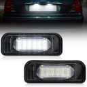 NJSBYL LED License Plate Lights for Mercedes-Benz w220 S350/S600/S430/S500/S65 AMG/S55 AMG Xenon White LED Rear License Plate Lamps Built-in Canbus Error-Free