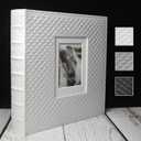 fazhongfa Photo Album E-Manny Photo Books for 4x6 Pictures Large Capacity Wedding Albums 500 Hold Photos for Family Couple Memories Book Birthday Anniversary Travel Foto Album Acid Free (White)