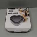 3 Springform Heart Cake Tins Heavy Duty, Double Layer Non-Stick Coating, Removable Base, Heavy Duty Carbon Steel, Perfect for Frozen Desserts - Oven Safe Bakeware (8/9/10 Inch)