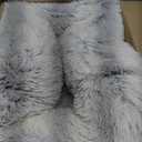 Best Friends by Sheri The Original Calming Donut Dog Bed for Small Dogs up to 25 lbs, Shag Faux Fur, Frost Gray, 23" x 23"