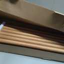TONIAL 1 Inch Double Curtain Rods for Windows, 140 to 180 Inch, Wood Grain