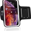 RevereSport Premium iPhone 13 Running Armband. Premium Phone Arm Holder for Sports, Gym Workouts and Exercise