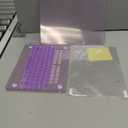 G JGOO Compatible with MacBook Air 13 inch Case 2026 2025-2022 M5 A3449 M4 A3240 M3 A3113 M2 A2681, Glitter Plastic Hard Shell for MacBook Air 13.6 inch Case + Keyboard Cover+Screen Protector, Purple