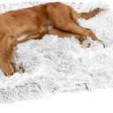 Best Friends by Sheri Calming Shag Dog Blanket  Ultra Soft Faux Fur Pet Throw, Anxiety-Relief, Lightweight Warm Bed Cover for Dogs and Cats, Machine Washable, Frost Gray, 30" x 40"