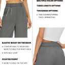 FUNYYZO Wide Leg Dress Pants for Women Work Slacks Business Casual Outfits | Office Dress Pants for Women, High Waisted, Stretchy Back Elastic Waistband, Multiple Color Size, Casual, Loose Summer Pants (Gray, XL)