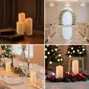 120 Pack Waterproof Outdoor Flameless Candles, Battery Operated Flickering LED Candles with Remote Control and Timer for Outdoor Larterns, Porch, Home, Parties, Special Occasions