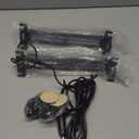 WINECO Emergency LED Strobe Traffic Advisor Lights Bar, Car Windshield Hazard Safety Warning Directional Flashing Light w/Suction Cups Split Mount for Vehicle Trucks Volunteer, 2x12inch, Red