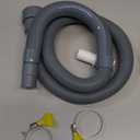 3.2 FT Washing Machine Drain Hose, Flexible Dishwasher Drain Hose Extension Kit, Universal Washer Drain Hose, Corrugated Washer Hose with 1 Adapter, 2 Hose Clamps, 1 U-Bend Hose Holder