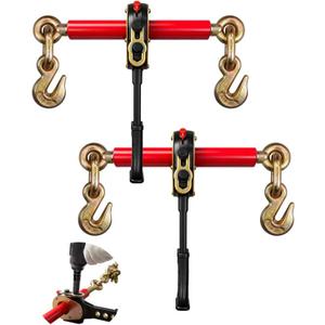 Impact Wrench Ratchet Binders (2-Pack) - for 5/16" & 3/8" Chain, 5400 lbs WLL | Heavy-Duty Cargo Tie-Down & Load Securement